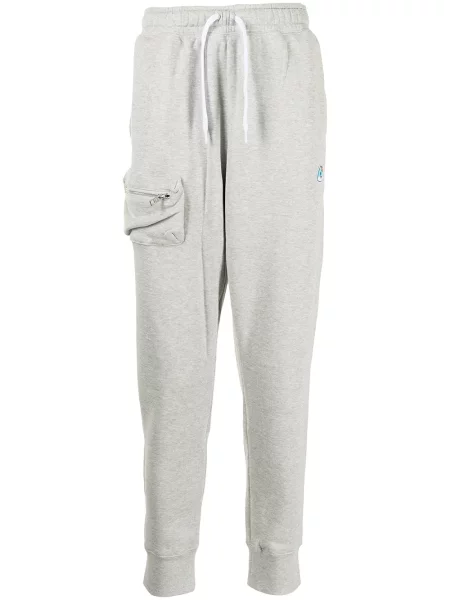 Hanorac cu glugă Nike din material terry gri
