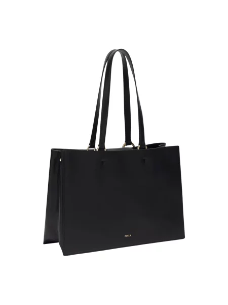Shopperka Furla skórzana czarna