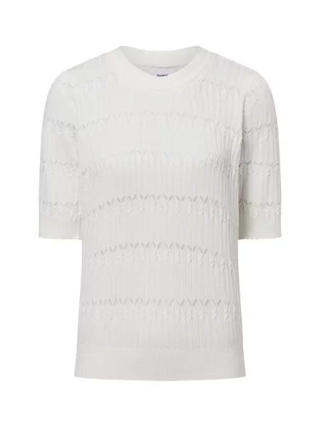 Nümph sweter z krótkim rękawem Nunicky Kobiety jednolity S biały