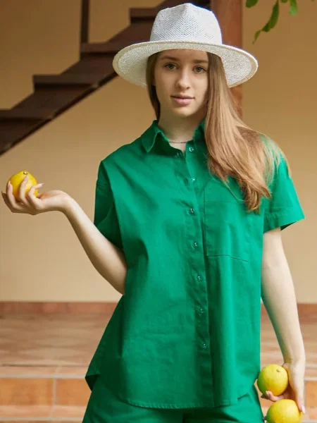 Рубашка Forly зеленая