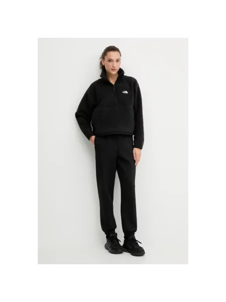 Sweter polarowy z kołnierzem zapinanym Model YUMIORI' The North Face czarny