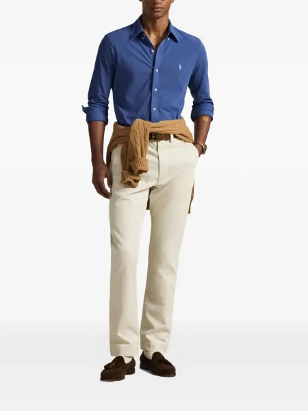 Czapka z daszkiem Polo Ralph Lauren w kratkę z twillu biznesowa niebieska