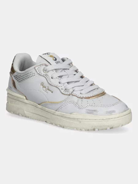 Pepe Jeans Sneakers Chester Distress W alb
