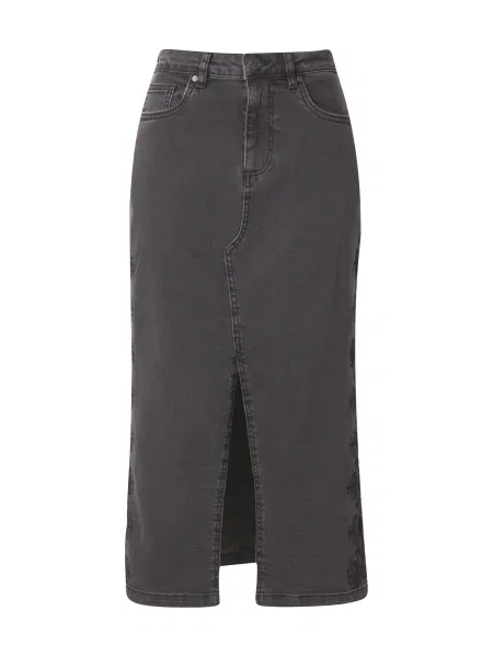 SISTERS POINT Fustă OLIA denim gri
