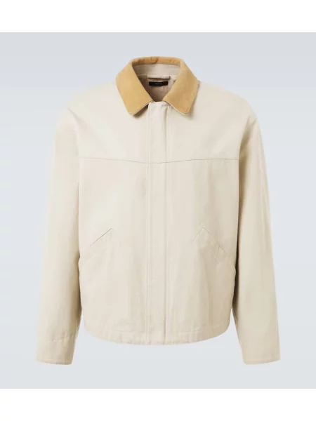 Jakna Tom Ford iz semiša bela