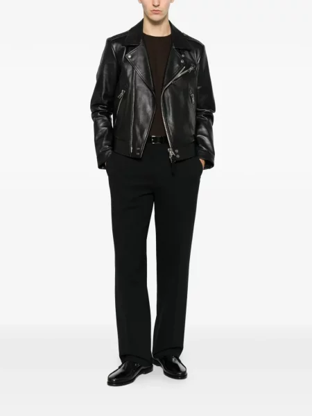 Къс тениска Calvin Klein с кръгло деколте кафяво