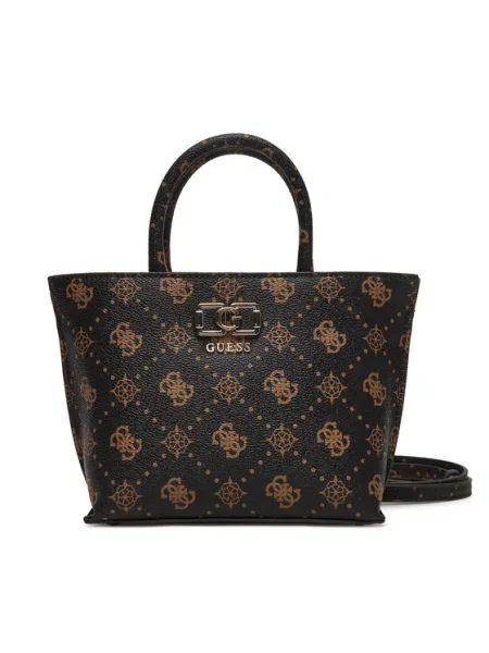 Táska Guess Emelie Logo Mini barna