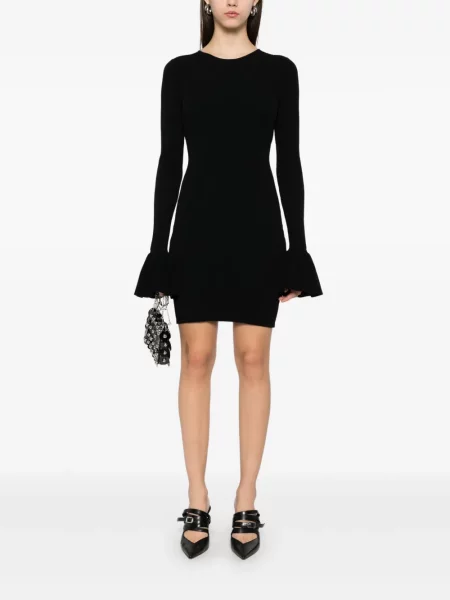 Rochie mini Rotate Birger Christensen tricotate de costum negru
