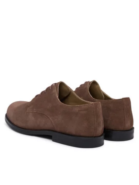 Calvin Klein Nizki čevlji Ess Rubber Derby Su Temno rjava