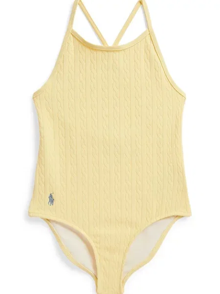 Polo Ralph Lauren jednodílné plavky dětské žluté