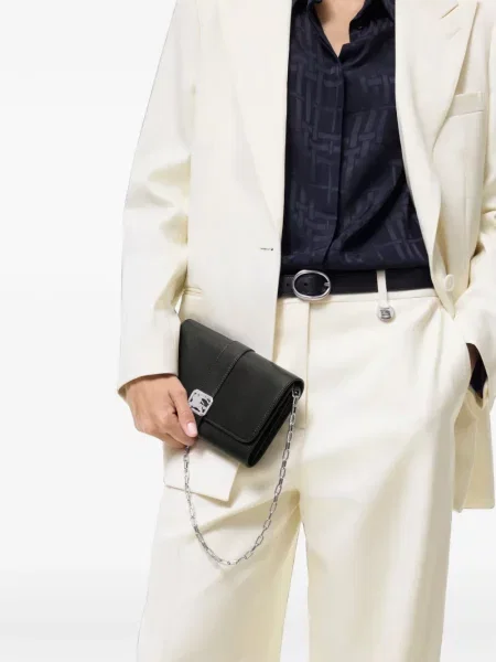 Colier Burberry cu bretele negru