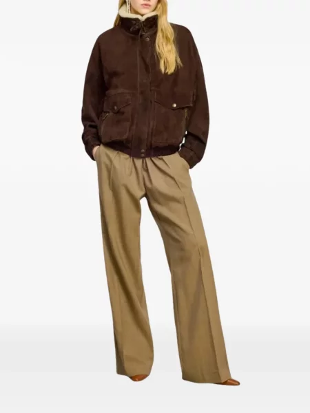 Cu centură pantaloni Semicouture în carouri