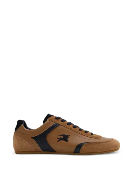 Sneakerși Burberry din piele maro