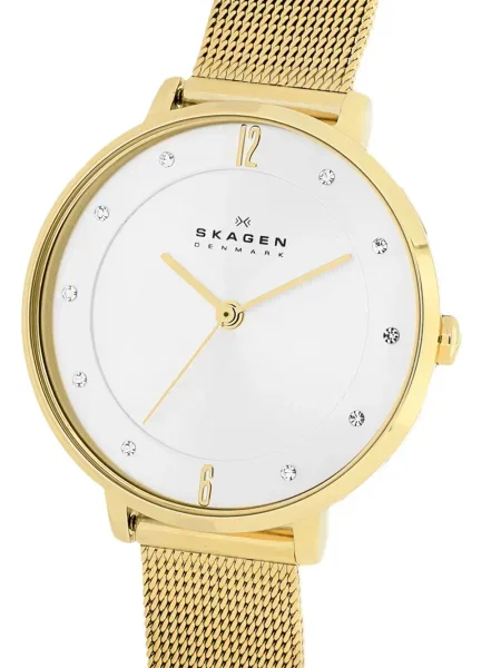 Ceas Skagen plasă alb