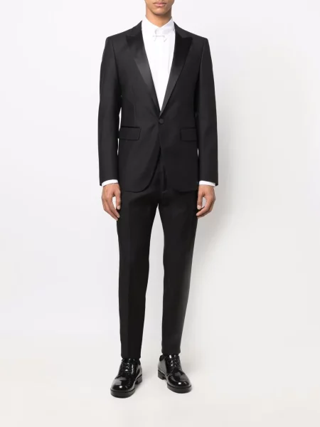 Garnitur Dsquared2 garniturowy jednorzędowy czarny