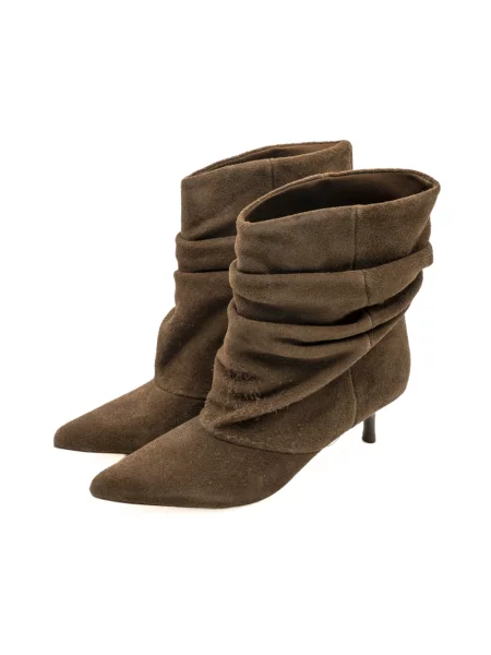 Botki Steve Madden zamszowe brązowe