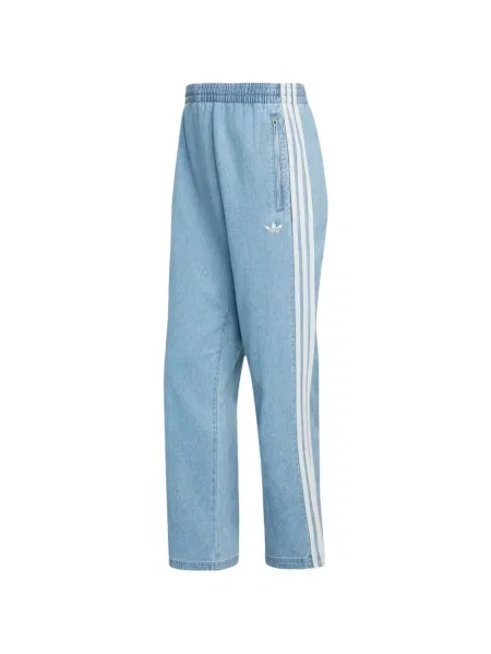 Pantaloni Adidas cu dungi alergare albastru