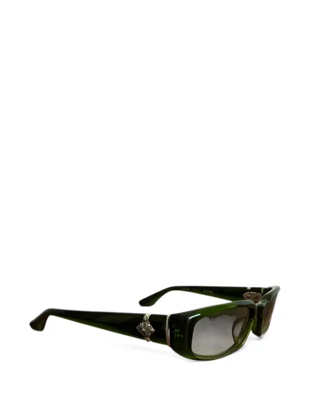 Ochelari de soare Chrome Hearts cu motiv cu inimi verde