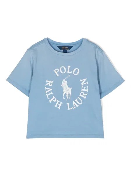 Koszulka polo dziecięca Polo Ralph Lauren niebieska
