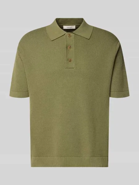 Koszulka polo o kroju relaxed fit z czystej bawełny model DANE' Selected Homme