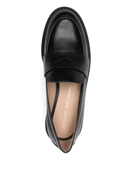 Pantofi loafer Stuart Weitzman din piele negru