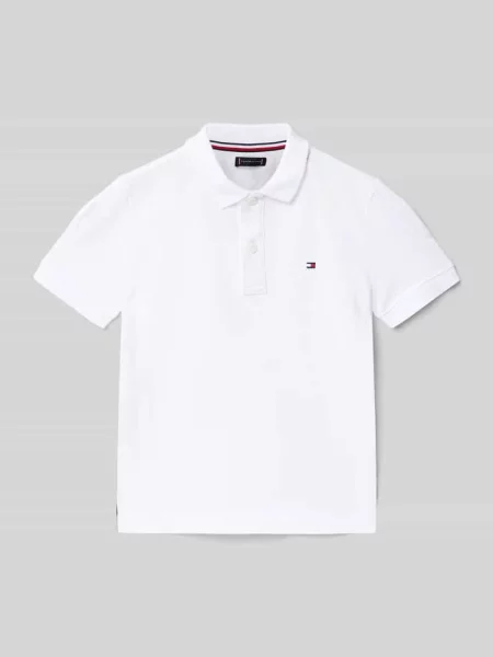 Koszulka polo z czystej bawełny o kroju regular fit Tommy Hilfiger biała