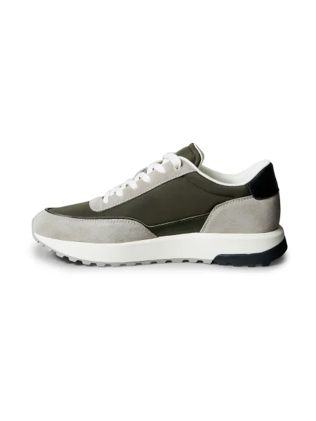 Sneakerși Calvin Klein cu șireturi din dantelă verde