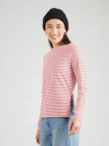 ONLY Tricou ONLKISS roșu carmin alb