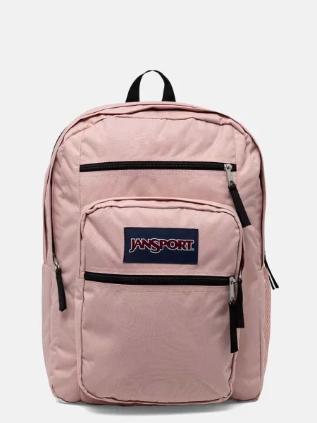 Раница Jansport Big Student голям с изчистен дизайн розово