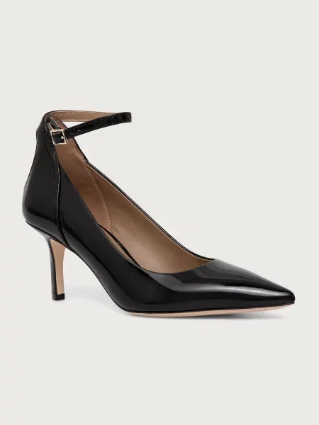 BOSS pantofi cu stiletto din piele Miah negru