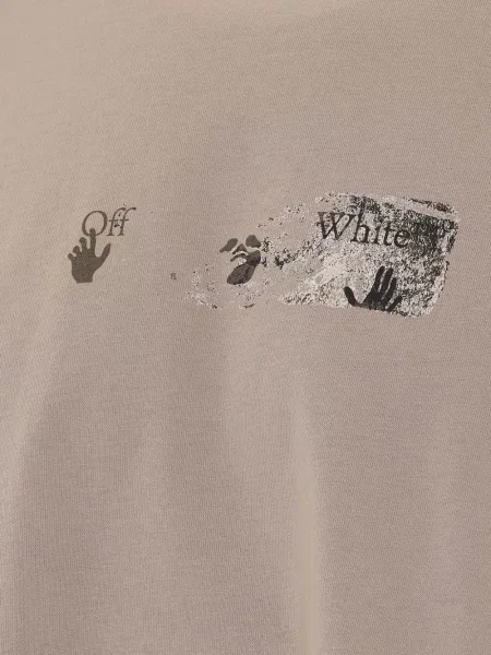 Tricou Off-white cu imagine alb