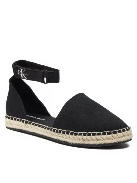 Espadrile Calvin Klein Jeans Ankle Espadrille Btw Black BEH črna