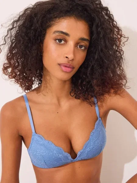 Сутиен women'secret с изчистен дизайн синьо