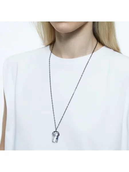 Naszyjnik Swarovski szary