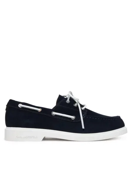 Nizki čevlji KARL LAGERFELD Kori Mornarsko modra