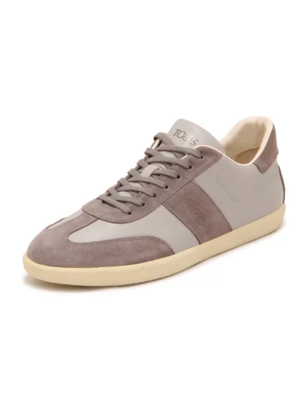 Sneakersy Tod's skórzane szare