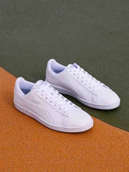 Кожаные кеды Puma белые