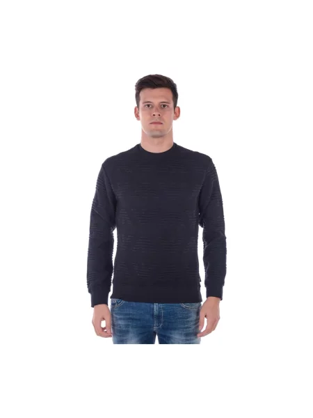 Sweter Emporio Armani z kapturem czarny