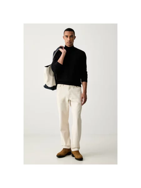 Sweter Trussardi wełniany niebieski