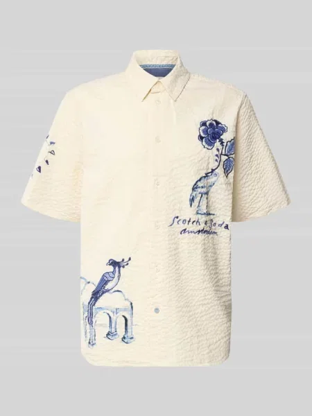 Koszula casual o kroju relaxed fit z czystej bawełny Scotch & Soda