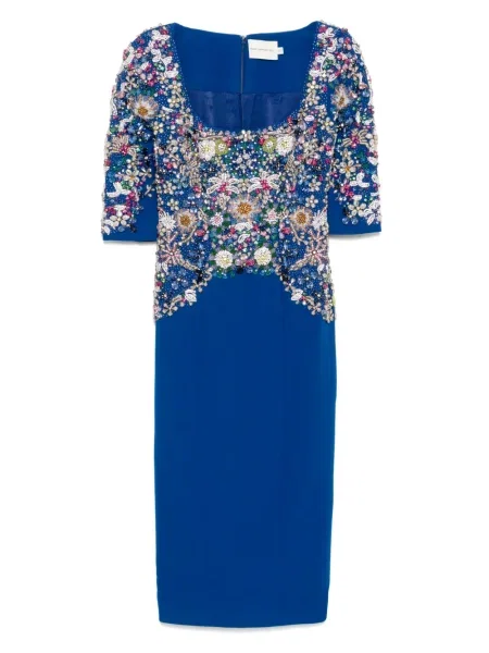 Sukienka Mary Katrantzou garniturowa niebieska