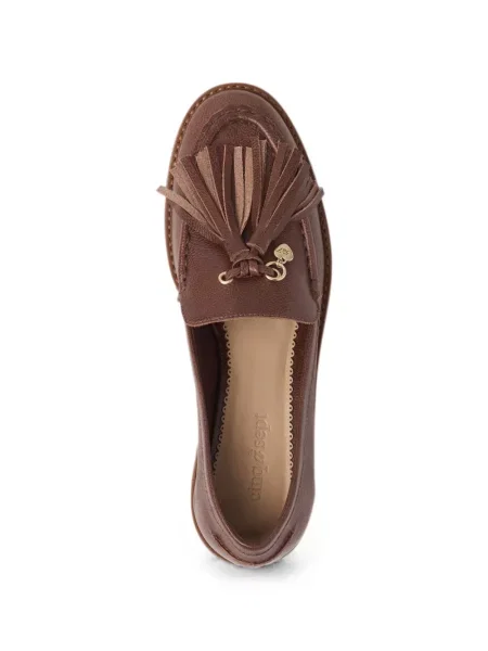 Pantofi loafer Cinq A Sept din piele maro