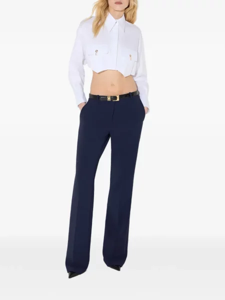 Ușor pantaloni Elisabetta Franchi albastru