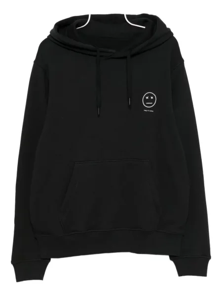 Hanorac cu glugă Rag & Bone negru