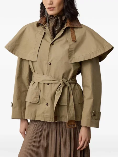 Scurt șapcă Polo Ralph Lauren cu broderie din jerseu maro