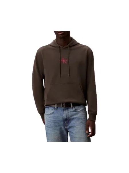 Geacă de blugi Calvin Klein Jeans din material terry gri