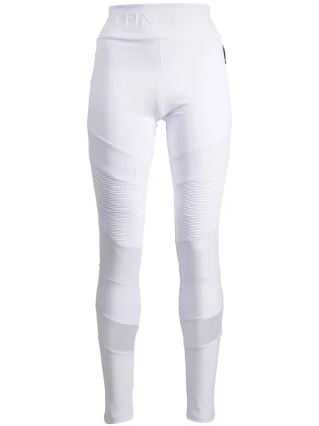 Leggings Plein Sport alergare alb