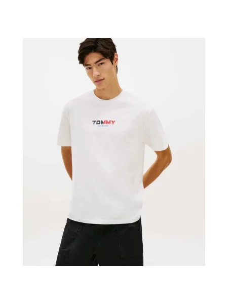 Koszulka z krótkim rękawem Tommy Jeans RLX LA Backprint czarny czerwony S biały