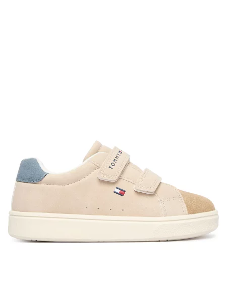 Sneakersy Tommy Hilfiger Low Cut Velcro Sneaker M béžová