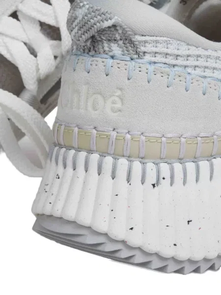 Sneakerși Chloé Nama plasă gri